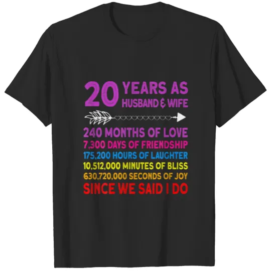 Discover 20 Year Funny Wedding Anniversary T-shirt