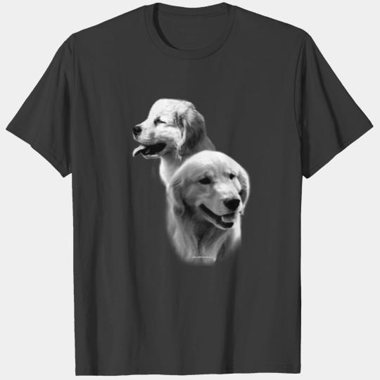 Golden Retriever Charcoal 2 T-shirt
