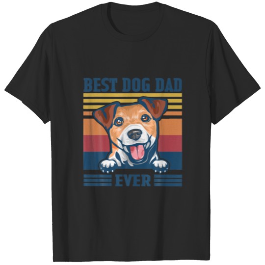 Discover Mens Best Jack Russell Terrier Dad Ever Funny Dog T-shirt