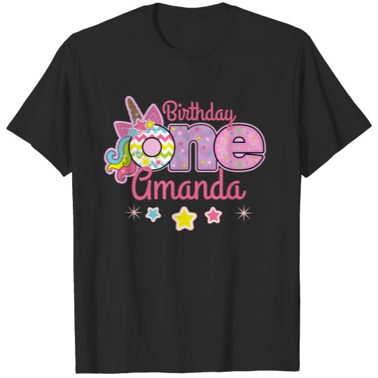 Discover Unicorn First Birthday Magical birthday ONE T-shirt