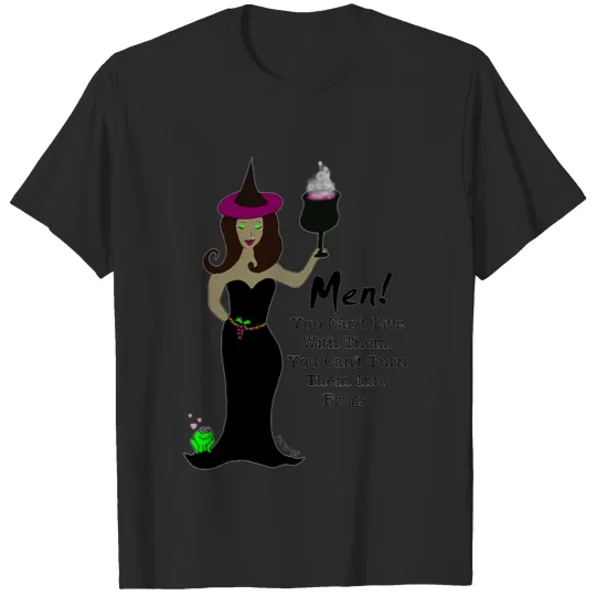 Men!  Wine Witch T-shirt