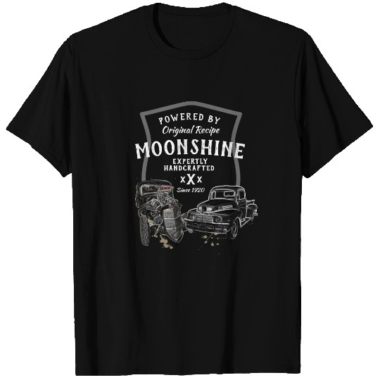 Moonshine Powered By Original Recipe Funny Quote T-shirt
