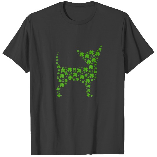 Four Leaf Clover Dog Lover, Chihuahua Puppy St Pat T-shirt