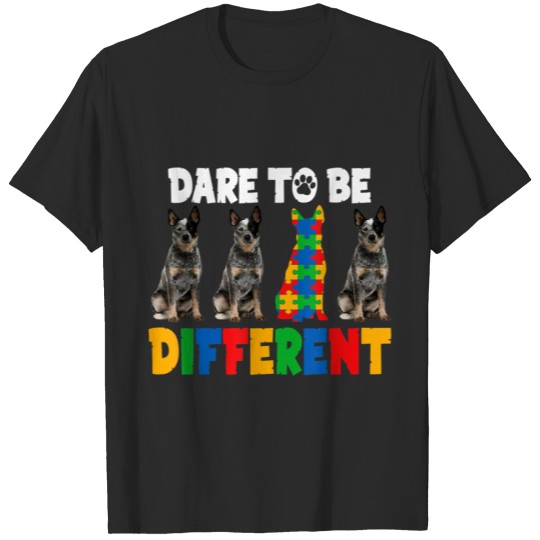 Discover Autistic | Dare To Be Different Australian Dog Sweat T-shirt