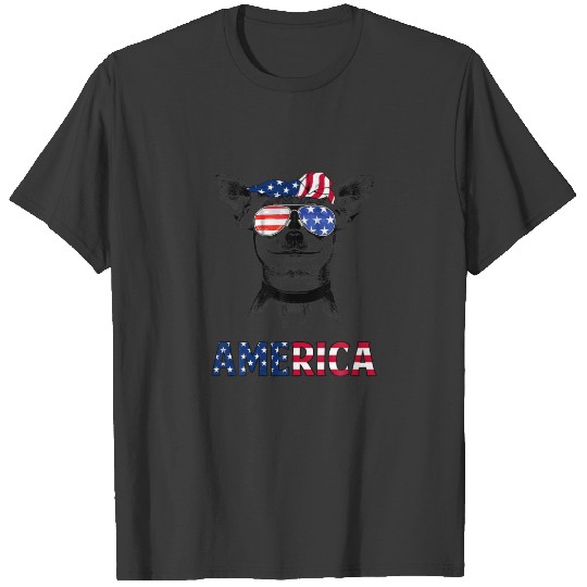 Chihuahua America American Flag Chihuahua Owner 4T T-shirt