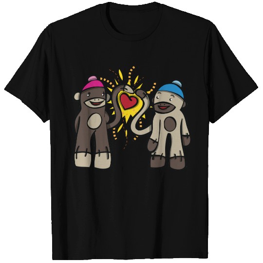 Sock Monkey Love T-shirt