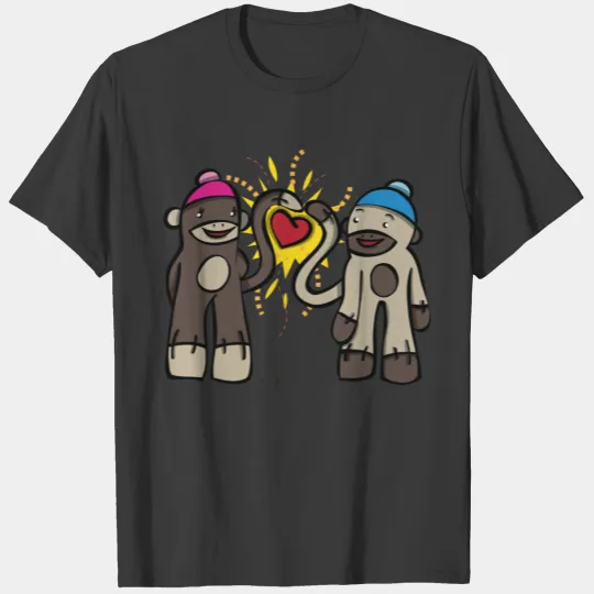 Sock Monkey Love T-shirt
