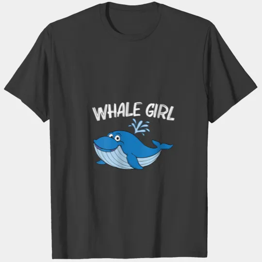 Discover Womens Funny Whale Art For Girls Kid Orca Narwhal T-shirt