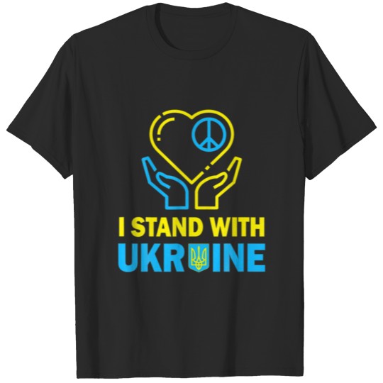 Discover I Stand With Ukraine T Ukrainian Flag S Ukraine T-shirt