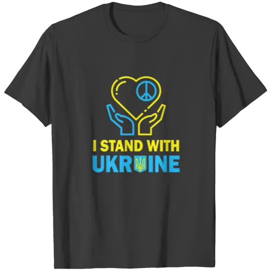I Stand With Ukraine T Ukrainian Flag S Ukraine T-shirt