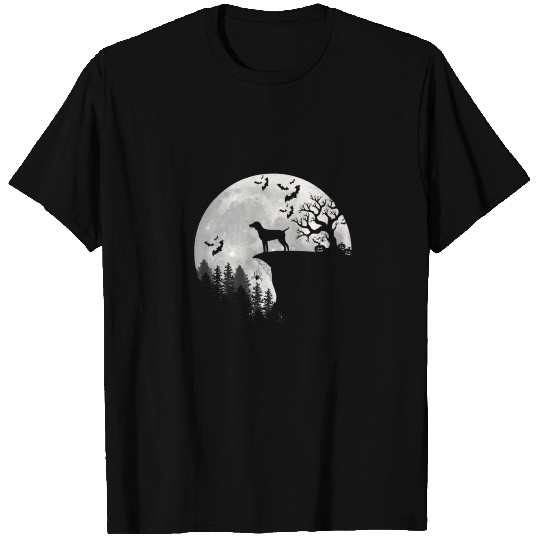 German Shorthaired Pointer Dog And Moon Halloween T-shirt