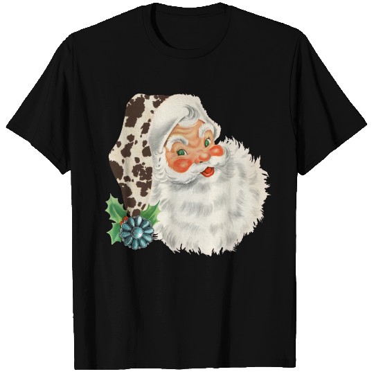 Cowhide Santa Claus Dye Sublimation T-shirt