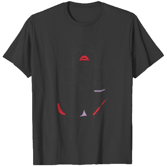 Woman Line Art Simple Modern Plus Size T-shirt