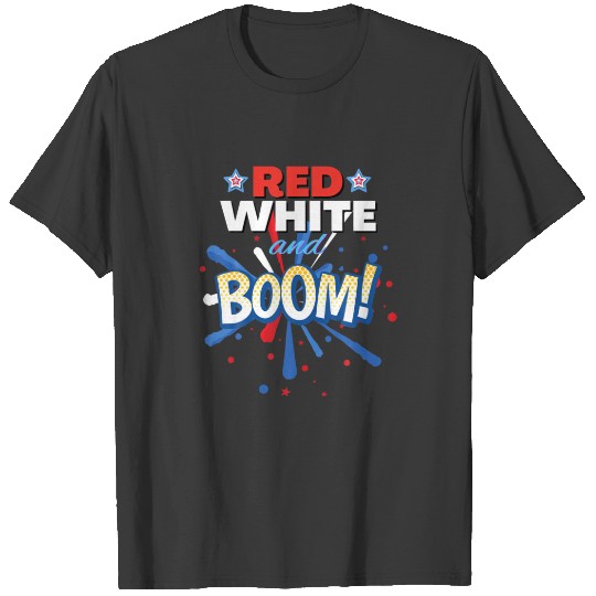 4Th Of July Fireworks Boom Patriotic Firework USA T-shirt