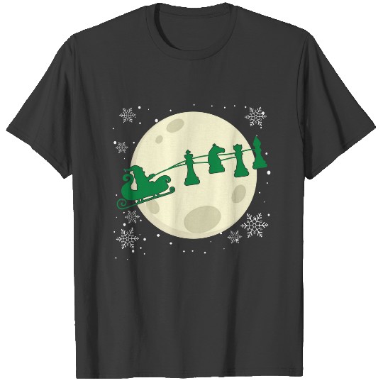 Chess Christmas Santa Sleigh Sleeveless T-shirt