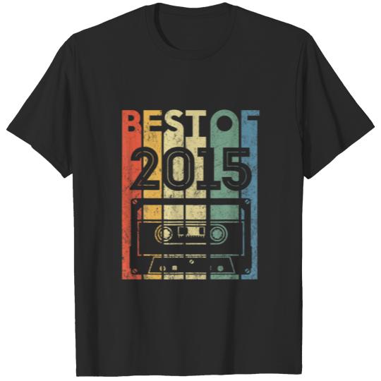 Best Of 2015 7 Year Old Gifts Cassette Tape 7Th Bi T-shirt