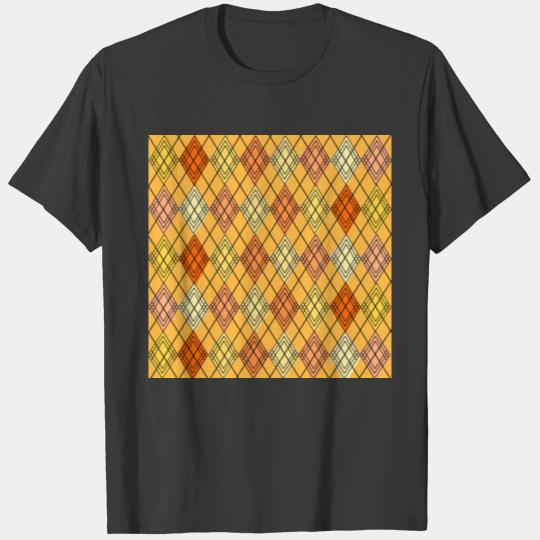 Art Deco Citrus Argyle T-shirt