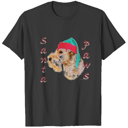Lakeland Terrier Santa Paws T-shirt