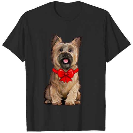 Discover Cairn Terrier Wheaten with Bow Polo T-shirt