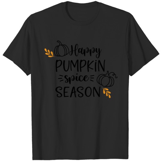 Discover Happy Pumpkin spice Season word art T-shirt