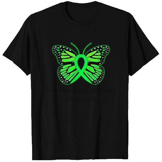 Non-Hodgkin's Lymphoma Awareness: Butterfly T-shirt