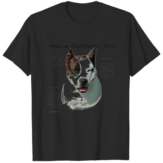 Discover American Staffordshire Terrier History Design T-shirt