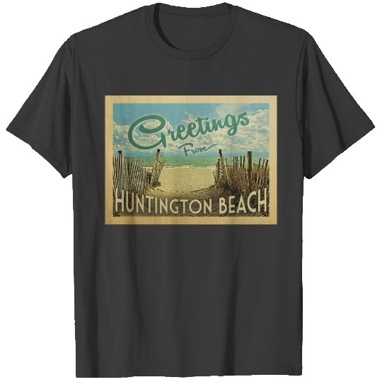 Huntington Beach Vintage Travel T-shirt