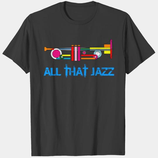 ALL THAT JAZZ COLORFUL TRUMPET T-shirt