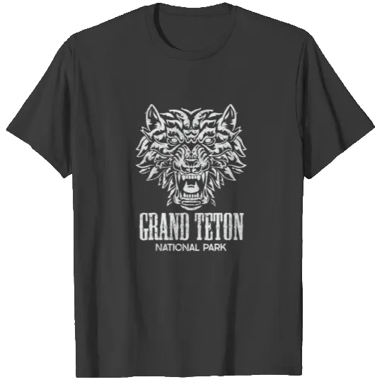 Grand Teton National Park Gray Wolf Souvenir Wolve T-shirt