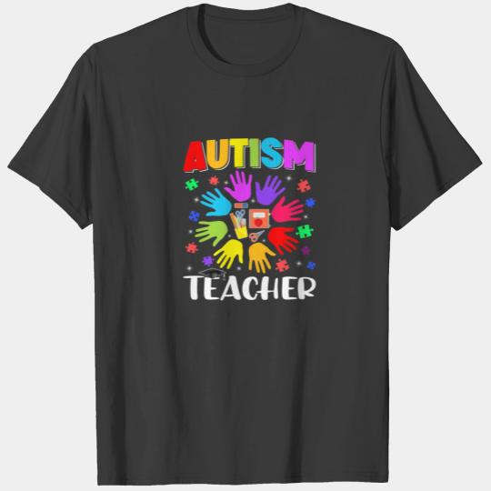 Autism Teacher Puzzle Autism Awareness Autistic Su T-shirt