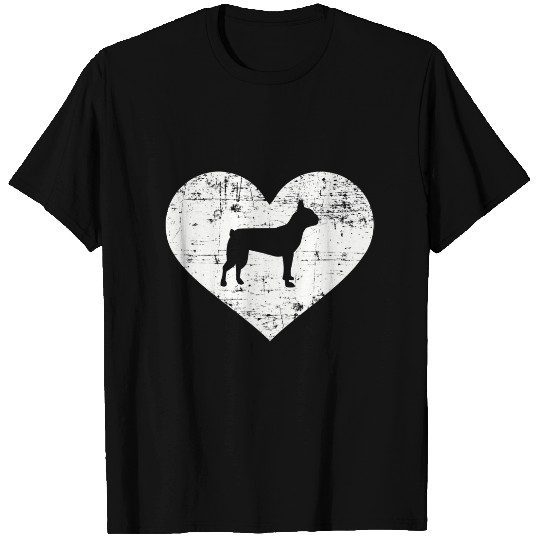 Boston Terrier heart T-shirt