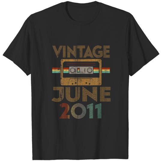 Discover Born June 2011 10Th Quarantine Bithday Made In 201 T-shirt