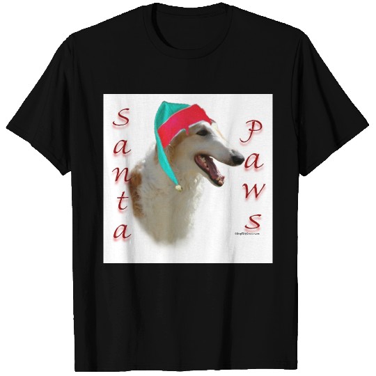 Borzoi Santa Paws T-shirt