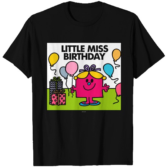 Little Miss Birthday | Presents & Balloons T-shirt