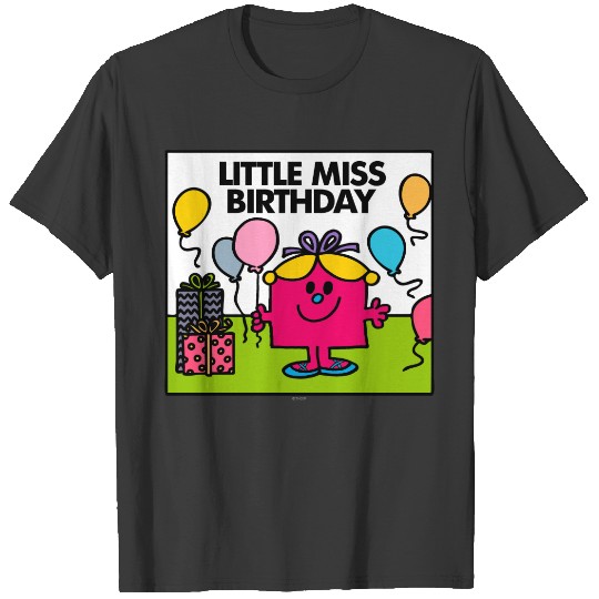Little Miss Birthday | Presents & Balloons T-shirt