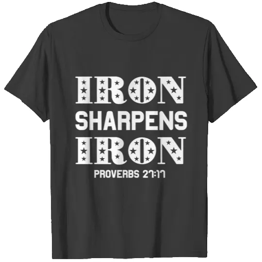 Iron Sharpens Iron Proverbs 27:11 Christian Polo T-shirt