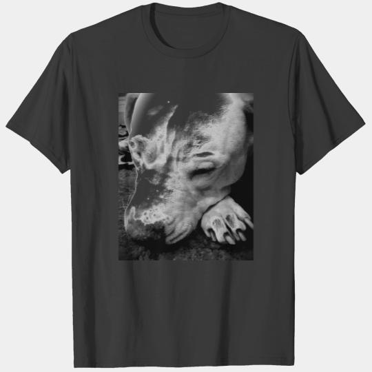 harry potter scar dog white pit bull T-shirt