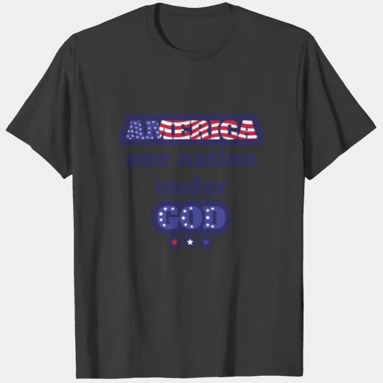 USA Casual Short Sleeve American  Tops T-shirt