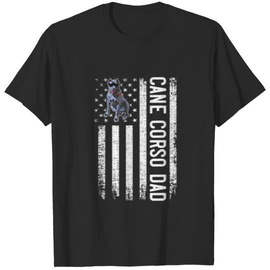 Discover Mens Cane Corso  American Flag Mastiff Ca T-shirt