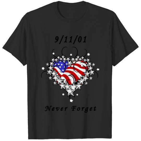 09/11/01 Never Forget Patriotic T-shirt
