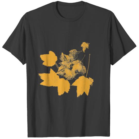 Stamped Yellow Maple Leaves Toddler T-shirt