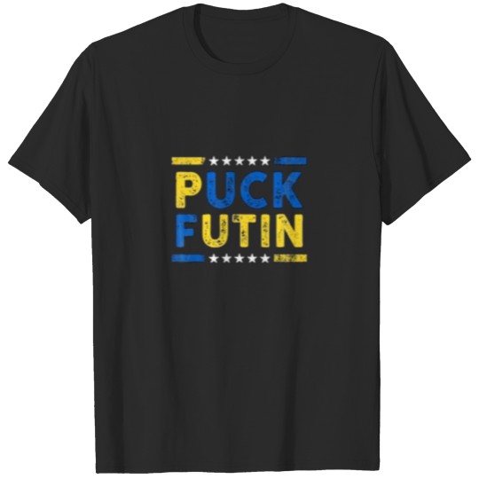 Discover Puck Futin Funny Meme I Support Ukraine T-shirt