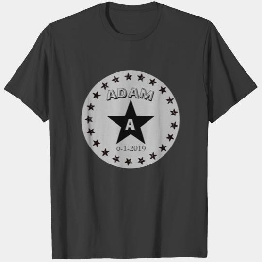 Custom Gray Star Monogram T-shirt