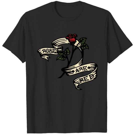 Discover Women Roses are Red Design T-shirt