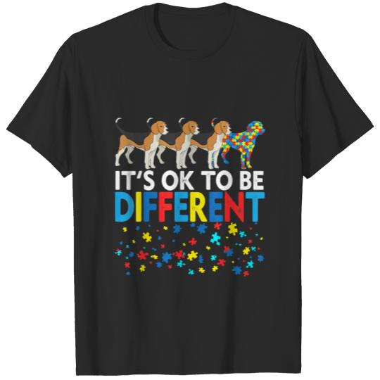 Discover Autistic | It's Ok To Be Different Cute Beagle Dog Plus Size T-shirt