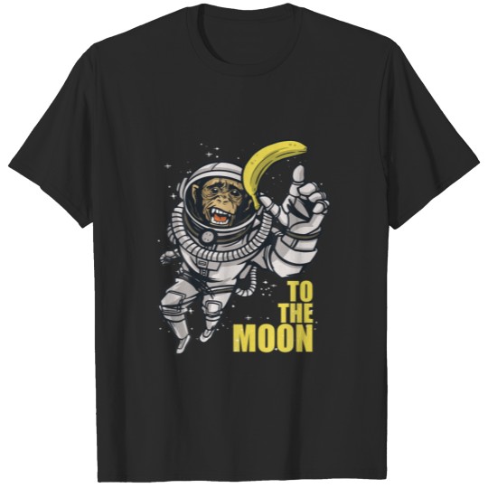 Discover To The Moon Space Ape Astronaut T-shirt