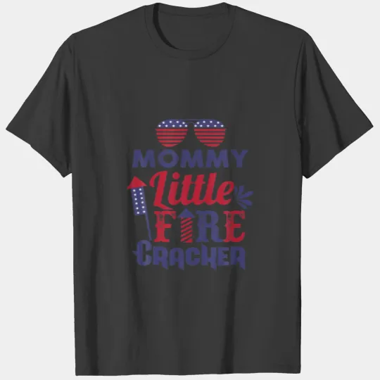 Mommy Of The Little Firecracker Family Matching 4T T-shirt