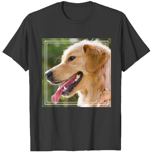Golden Retriever Profile With Tongue Out T-shirt