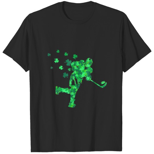 Discover Irish Hockey Player Shamrock St Patrick's Day T-shirt