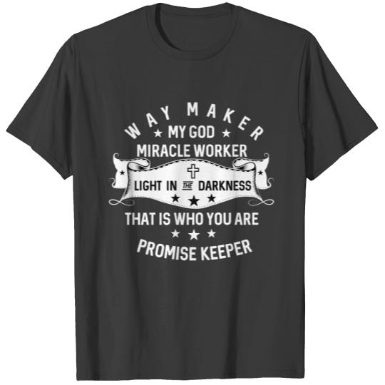 Way maker Miracle Worker Promise Keeper Christian Sweat T-shirt